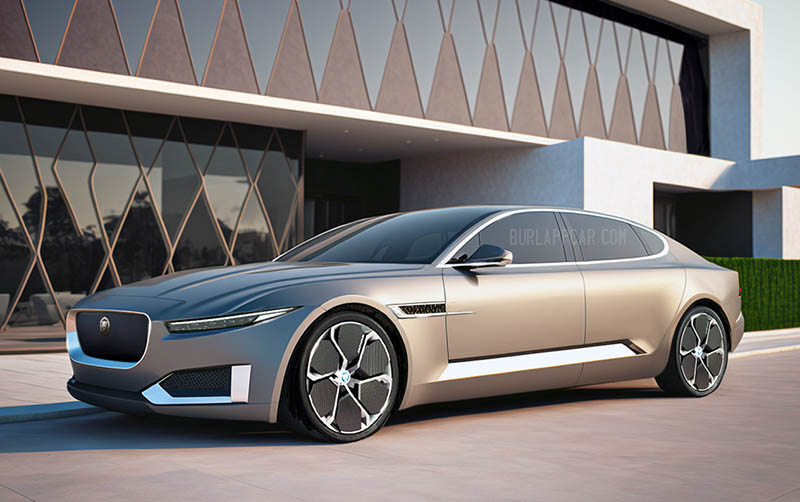 Jaguar's electric future new illustration... BurlappCar